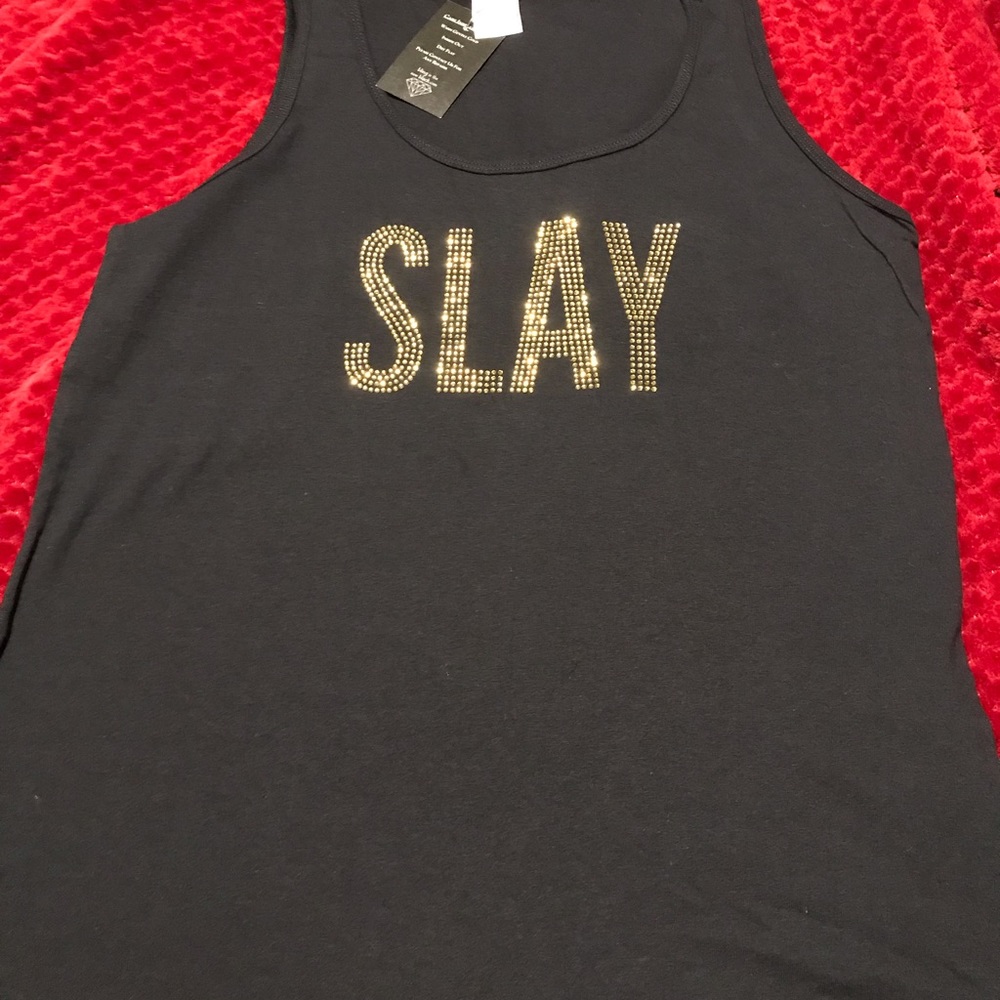 VS pink Coral tote never used , Slay XL tank ,